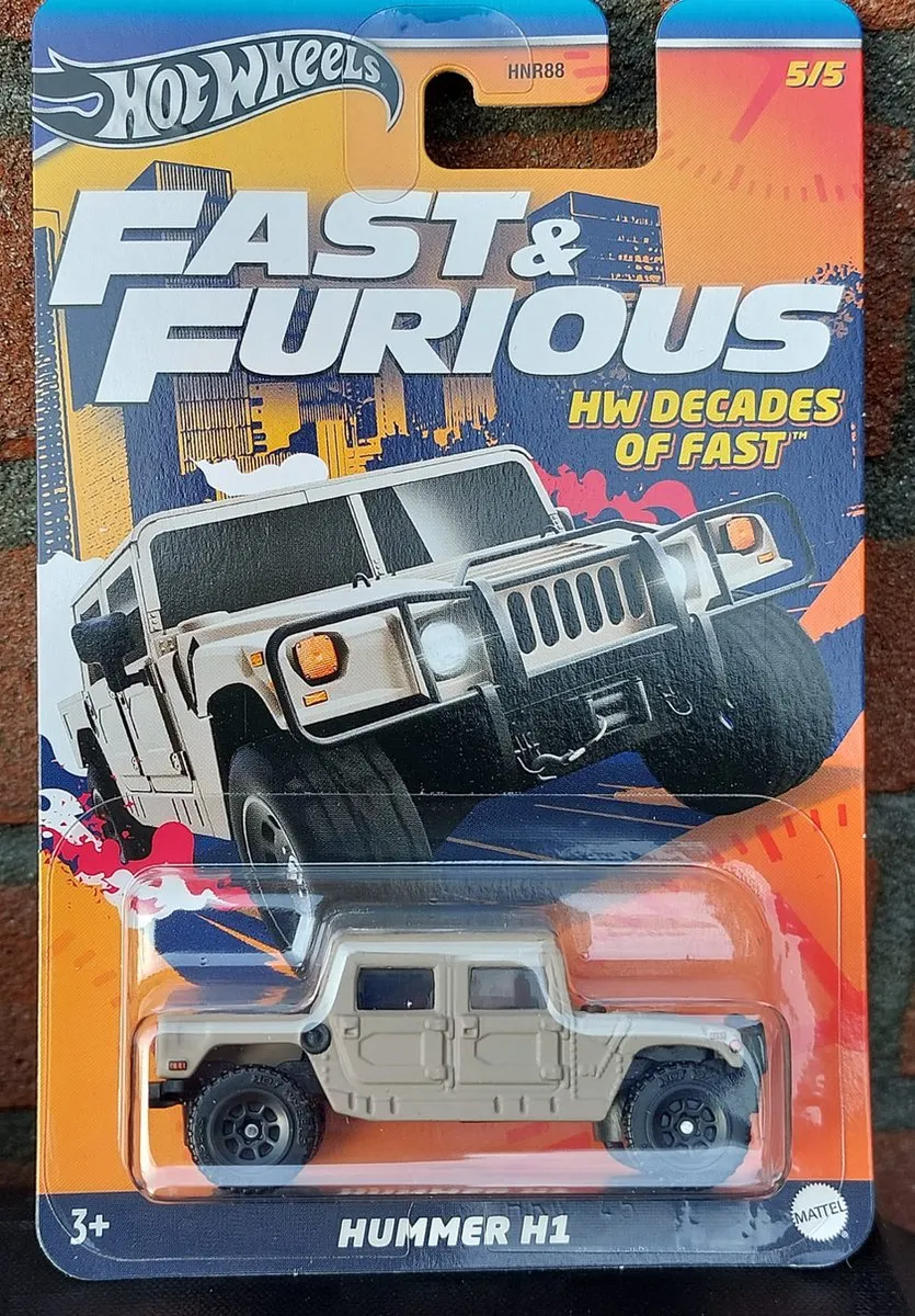 Hot Wheels Fast & Furious HRW45 Speelgoedvoertuig - Zwart/Lichtgrijs - afbeelding 6 van 6