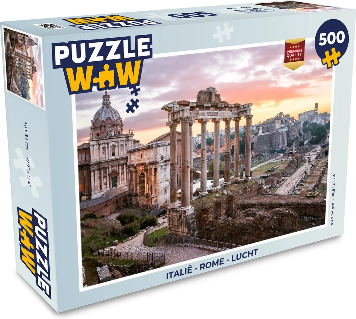 PuzzleWow Italië Rome Lucht Legpuzzel 500 Stuks