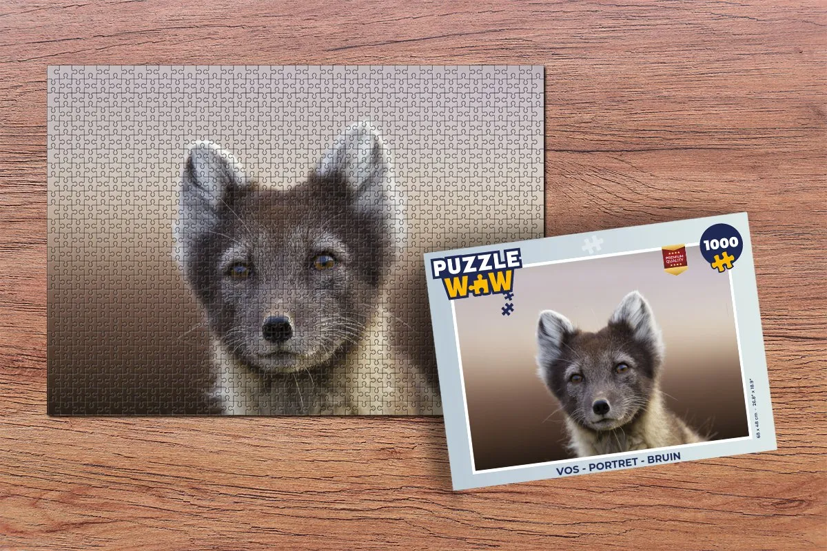 PuzzleWow Vos Portret Legpuzzel 1000 Stuks - Multicolor