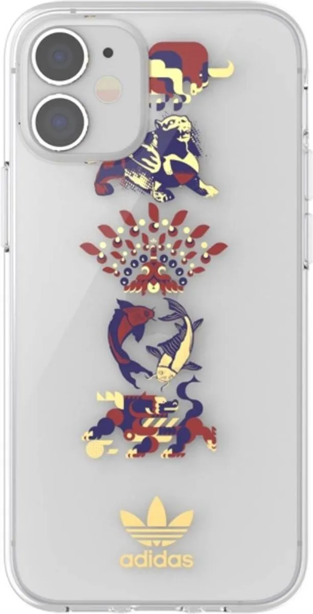 Adidas Clear Case CNY TPU iPhone 12 Mini - Kleurrijk