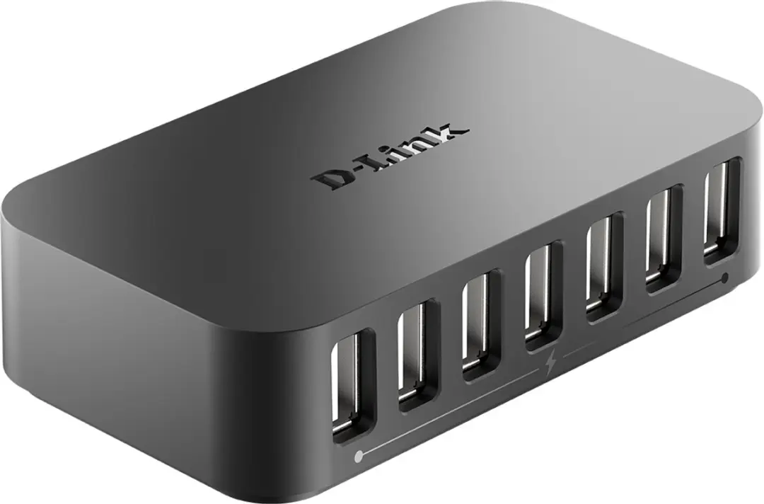 D-Link DUB-H7 USB 2.0 Hub - 7 Poorten - Zwart - afbeelding 4 van 6