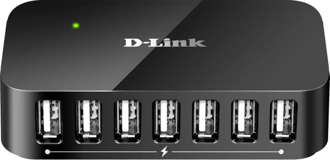 D-Link DUB-H7 USB 2.0 Hub - 7 Poorten - Zwart - afbeelding 6 van 6