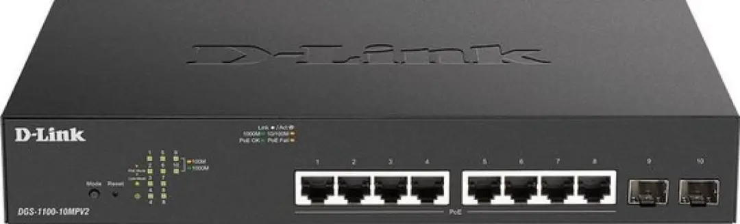 D-Link DGS-1100-10MPV2 Netwerk-switch