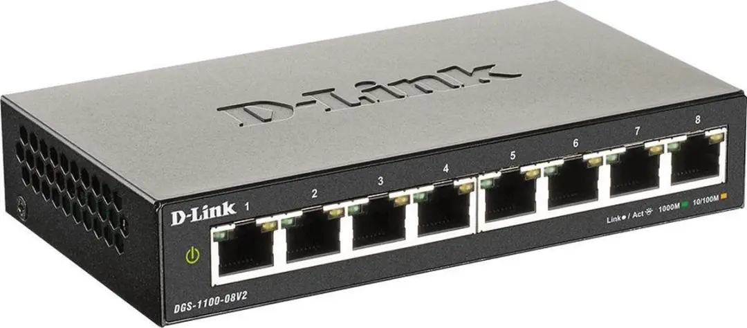 D-Link DGS-1100-08V2 Netwerkswitch - 8 Poorten - Managed - afbeelding 4 van 5