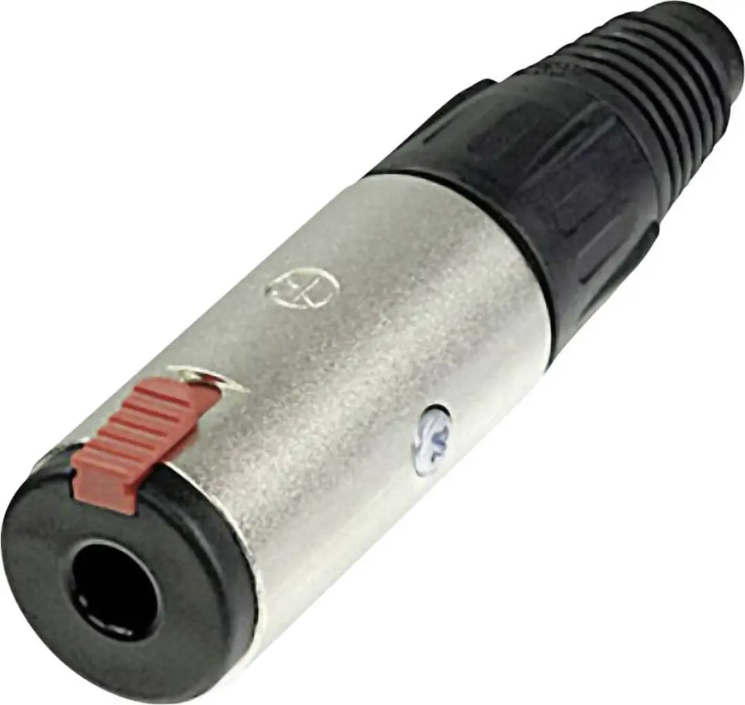 Neutrik NJ3FC6BAG Jackplug 6.35 mm Bus, recht Aantal polen: 3 Stereo Zwart 1 stu