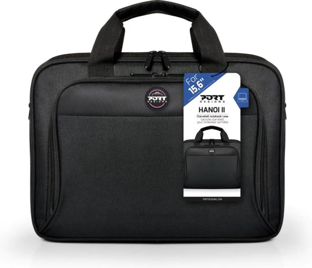 PORT Designs Hanoi II Laptoptas - tot 15.6 inch - Zwart - afbeelding 6 van 6