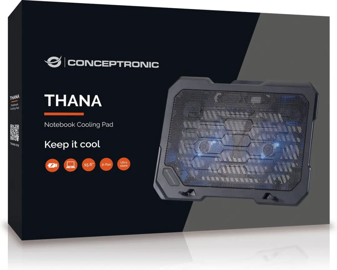 Conceptronic THANA01B Notebookstandaard - Zwart - afbeelding 3 van 6