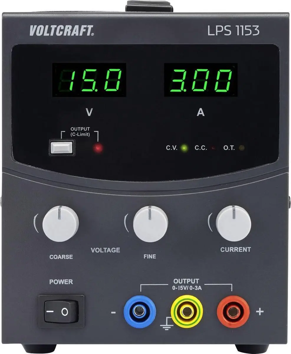 Voltcraft LPS1153 Labvoeding