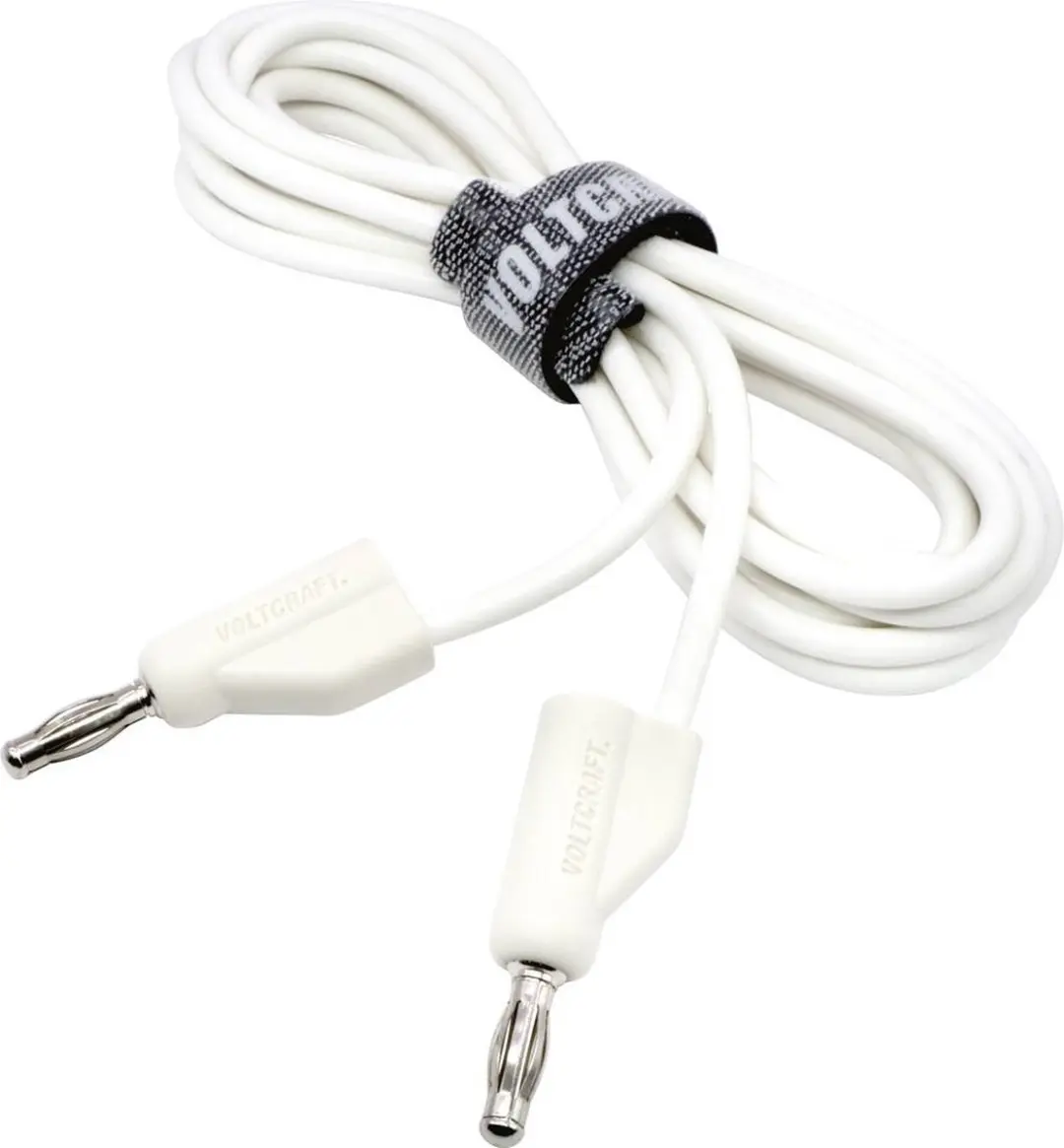 Voltcraft MSB-300 Meetsnoer Banaanstekker 4 mm 2.00 m Wit - afbeelding 3 van 5