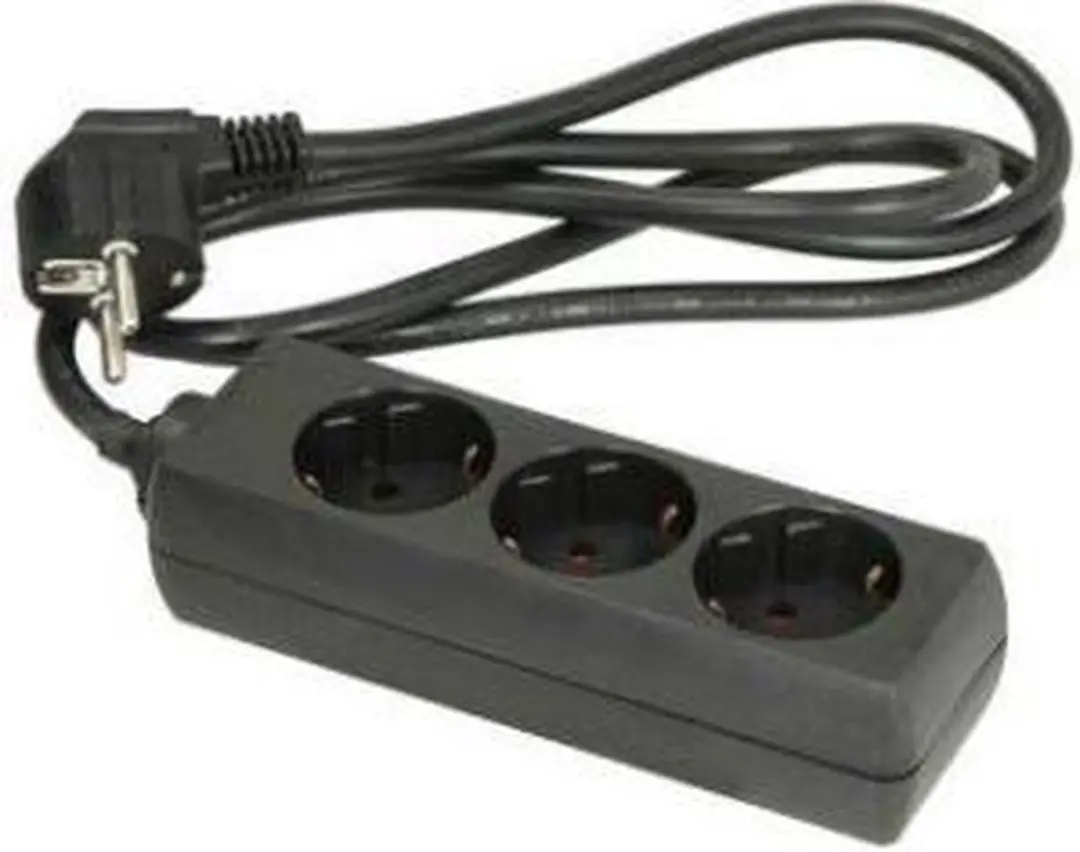 Bachmann Smart Stekkerdoos 3x Geaard - 3m - Zwart - afbeelding 2 van 3