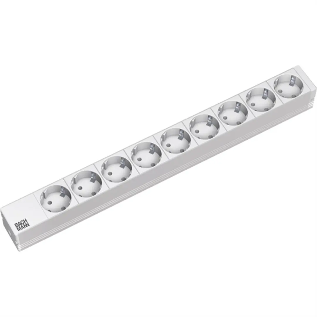 Bachmann 333.401 19 inch Stekkerdoos - Lichtgrijs - afbeelding 4 van 5