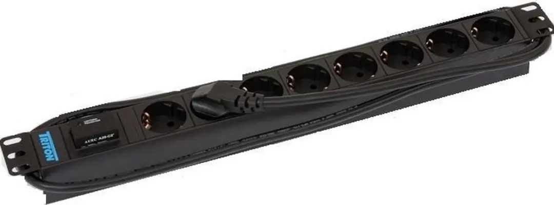 Bachmann Stekkerdoos 8-voudig - 2 m - Zwart - afbeelding 4 van 4