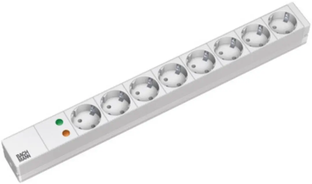Bachmann Stekkerdoos 8-voudig - 2 m - Zwart - afbeelding 3 van 4