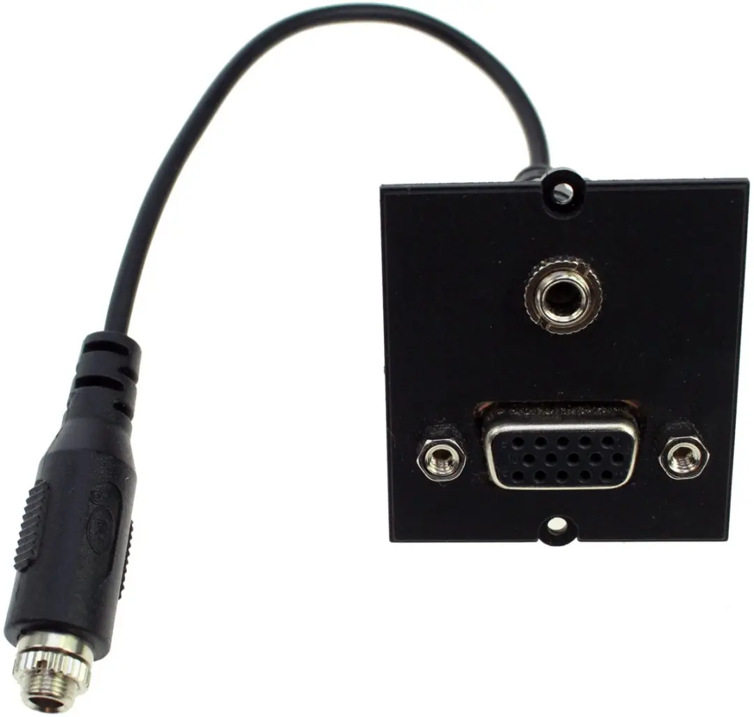 Bachmann Maatwerkmodule VGA + Audio 3,5mm - Zwart - afbeelding 4 van 5