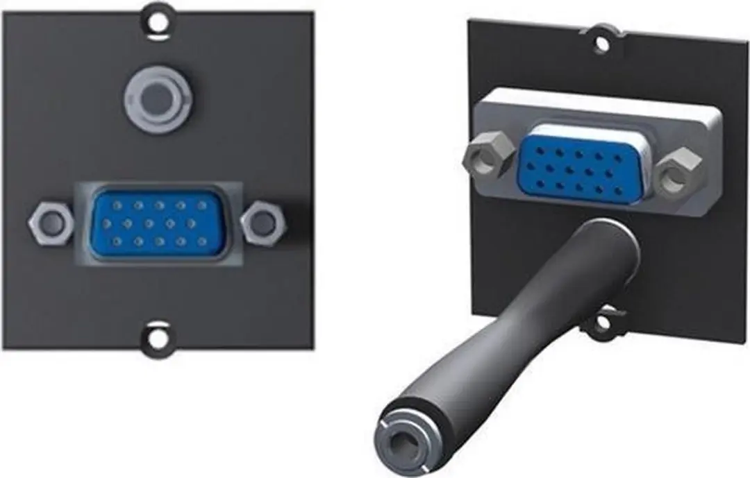 Bachmann Maatwerkmodule VGA + Audio 3,5mm - Zwart - afbeelding 2 van 5