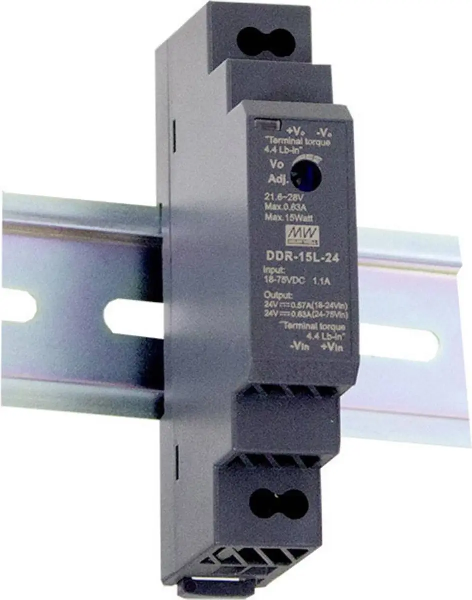 Mean Well DDR-15G-15 DIN-rail DC/DC-converter 15W 15V