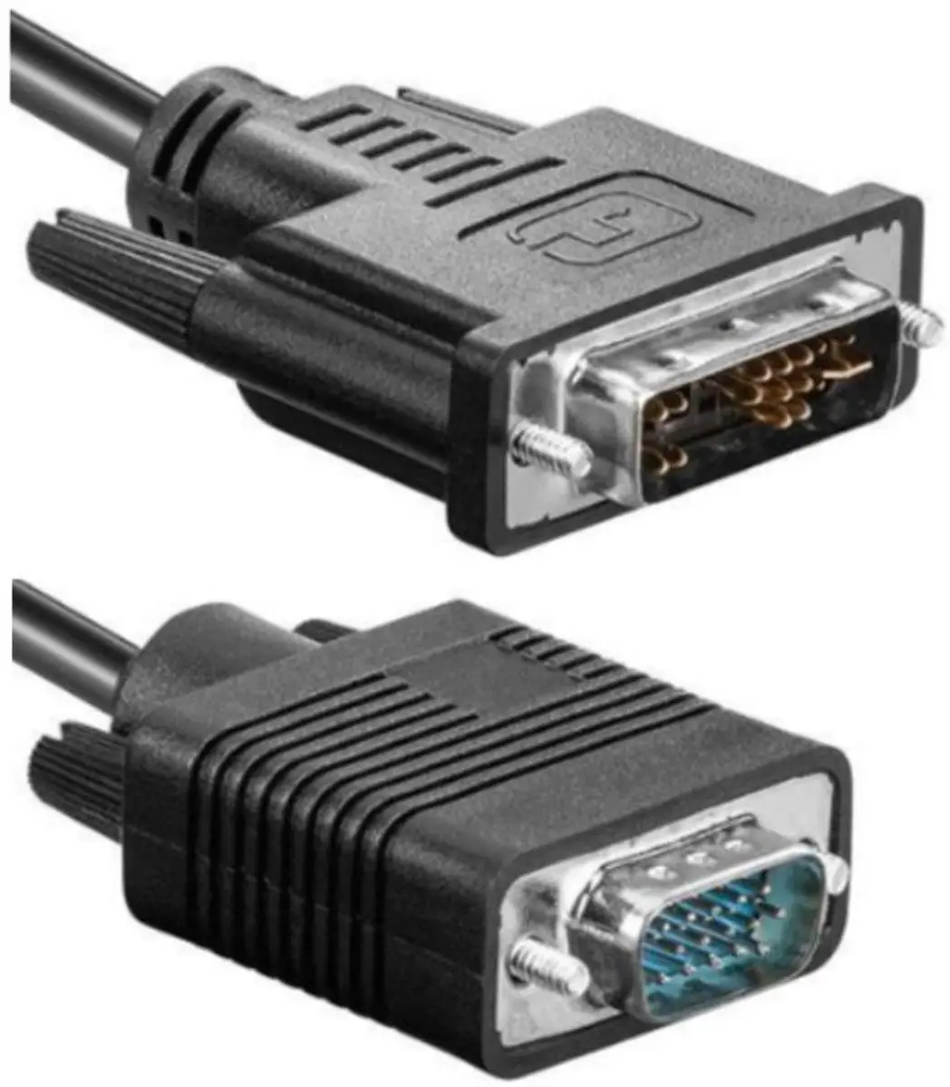 DVI-I naar VGA Kabel 2m - Zwart - afbeelding 3 van 6