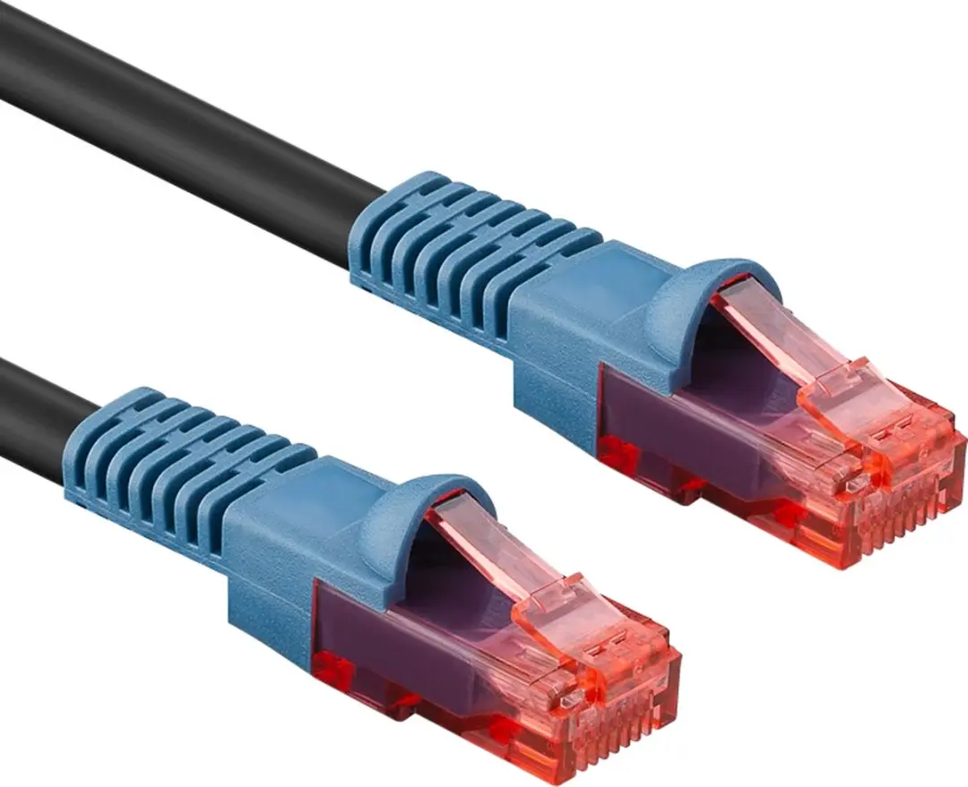 Goobay CAT6 U/UTP Netwerkkabel 15m - Zwart - afbeelding 2 van 6
