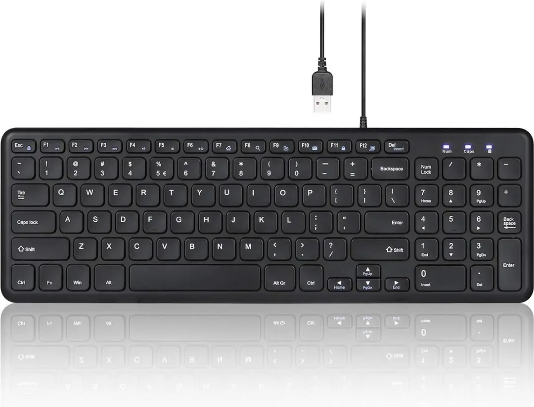 Perixx Periboard 213U Slim 90% Bedraad toetsenbord met stille toetsen