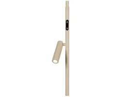 Lucide Celeste Vloerlamp Ø28cm - LED Dimbaar 2700K Taupe