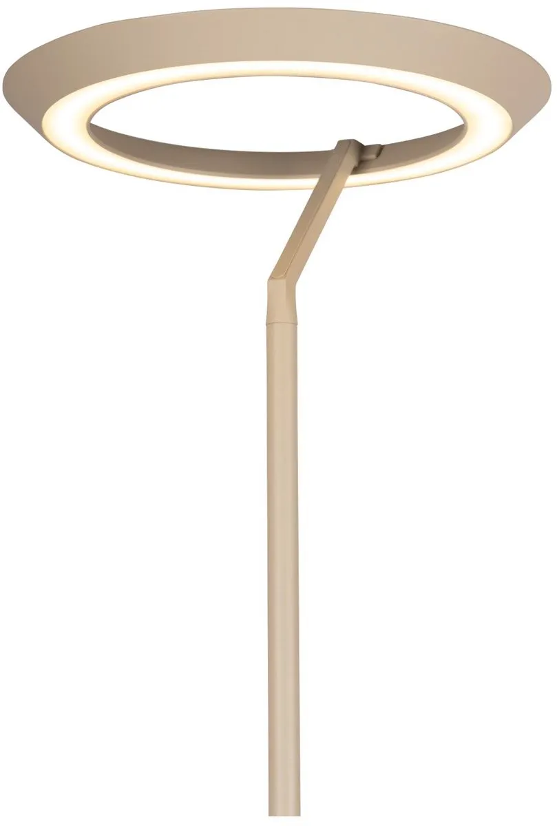 Lucide Celeste Vloerlamp Ø28cm - LED Dimbaar 2700K Taupe