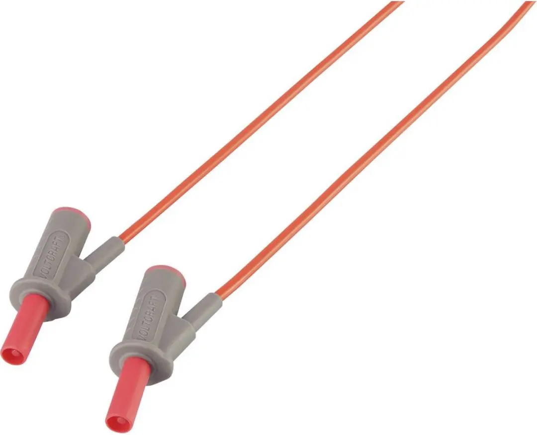 Voltcraft MSB-501 Veiligheidsmeetsnoer Banaanstekker 4mm - 5m - Rood - afbeelding 2 van 5