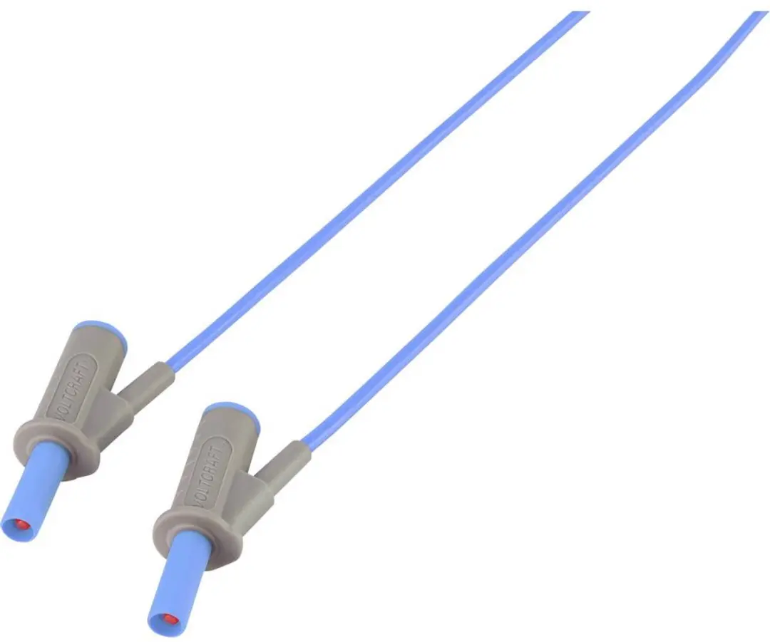 Voltcraft MSB-501 Veiligheidsmeetsnoer 4mm - 1m - Blauw - afbeelding 3 van 5