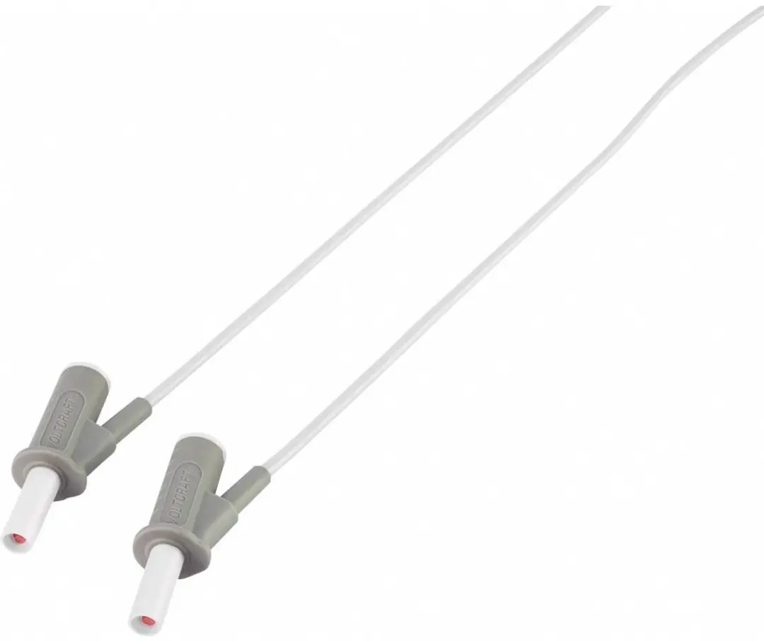 Voltcraft MSB-501 Veiligheidsmeetsnoer 4mm - 25cm - Wit - afbeelding 3 van 5