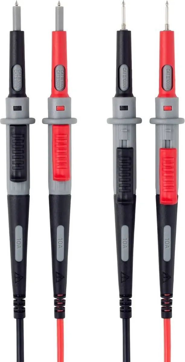 Voltcraft MS-4PS Veiligheidsmeetsnoer 1m - Zwart/Rood - afbeelding 3 van 5