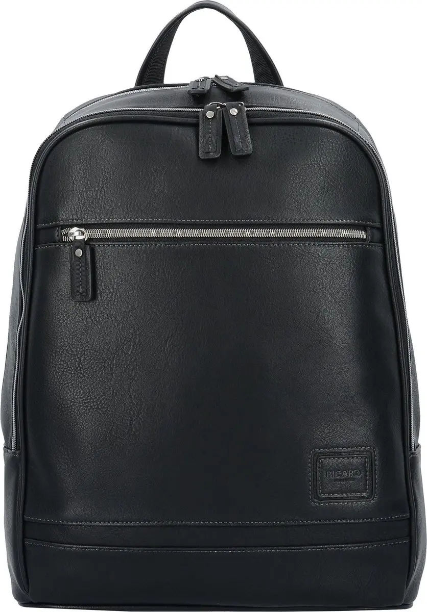 PICARD Laptop rugzak Rugzak met laptopvak Breakers Backpack Black Zwart