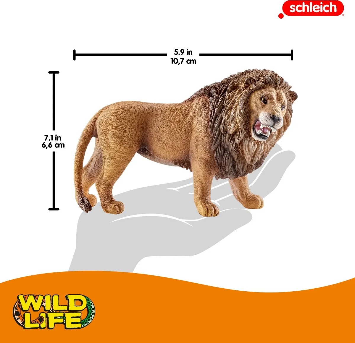 Schleich WILD LIFE Leeuw Speelfiguur 14726 - Bruin