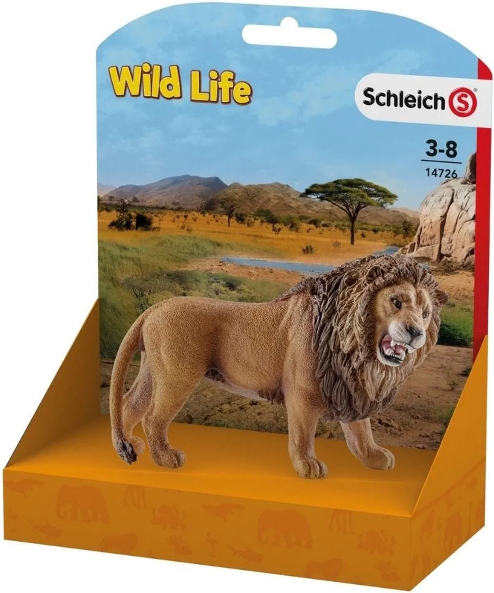 Schleich WILD LIFE Leeuw Speelfiguur 14726 - Bruin