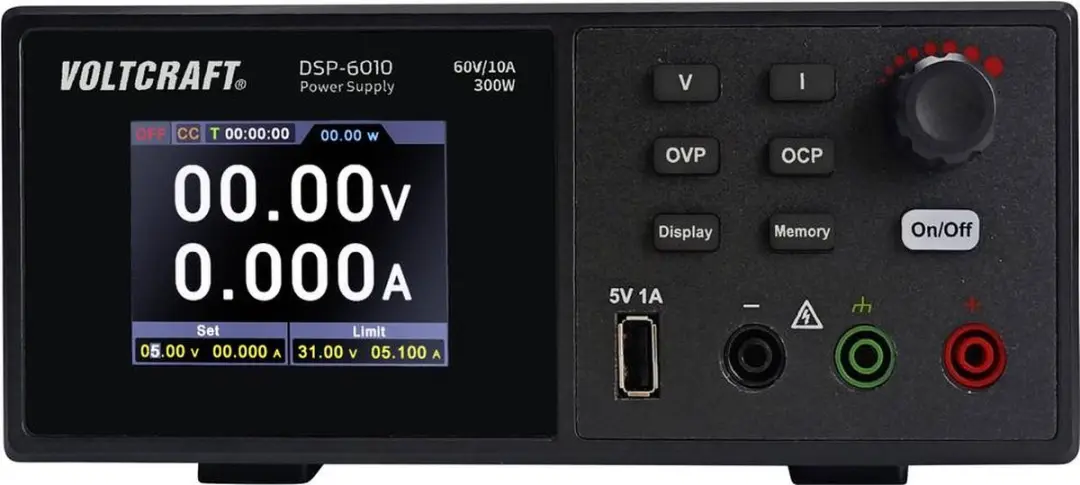 Voltcraft DSP-6010 Labvoeding - 0-60V 0-10A - 300W - afbeelding 5 van 6
