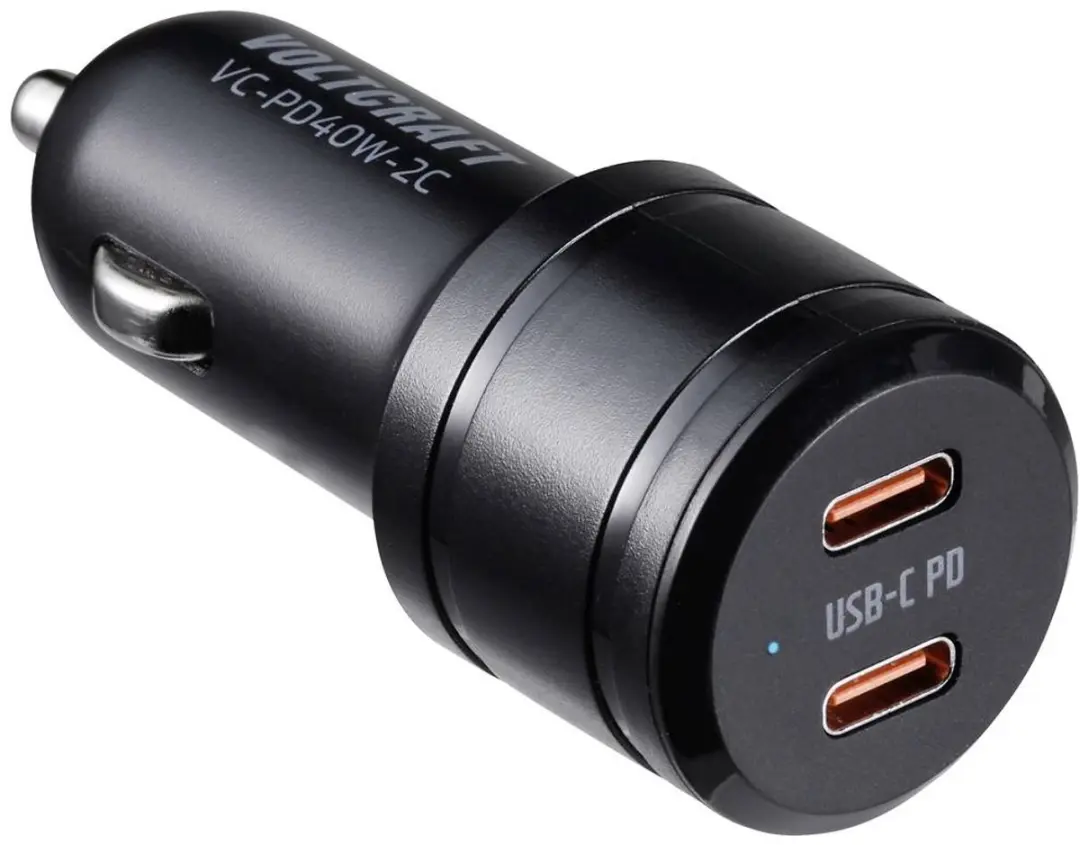 Voltcraft VC-PD40W-2C Autolader 40W 2x USB-C