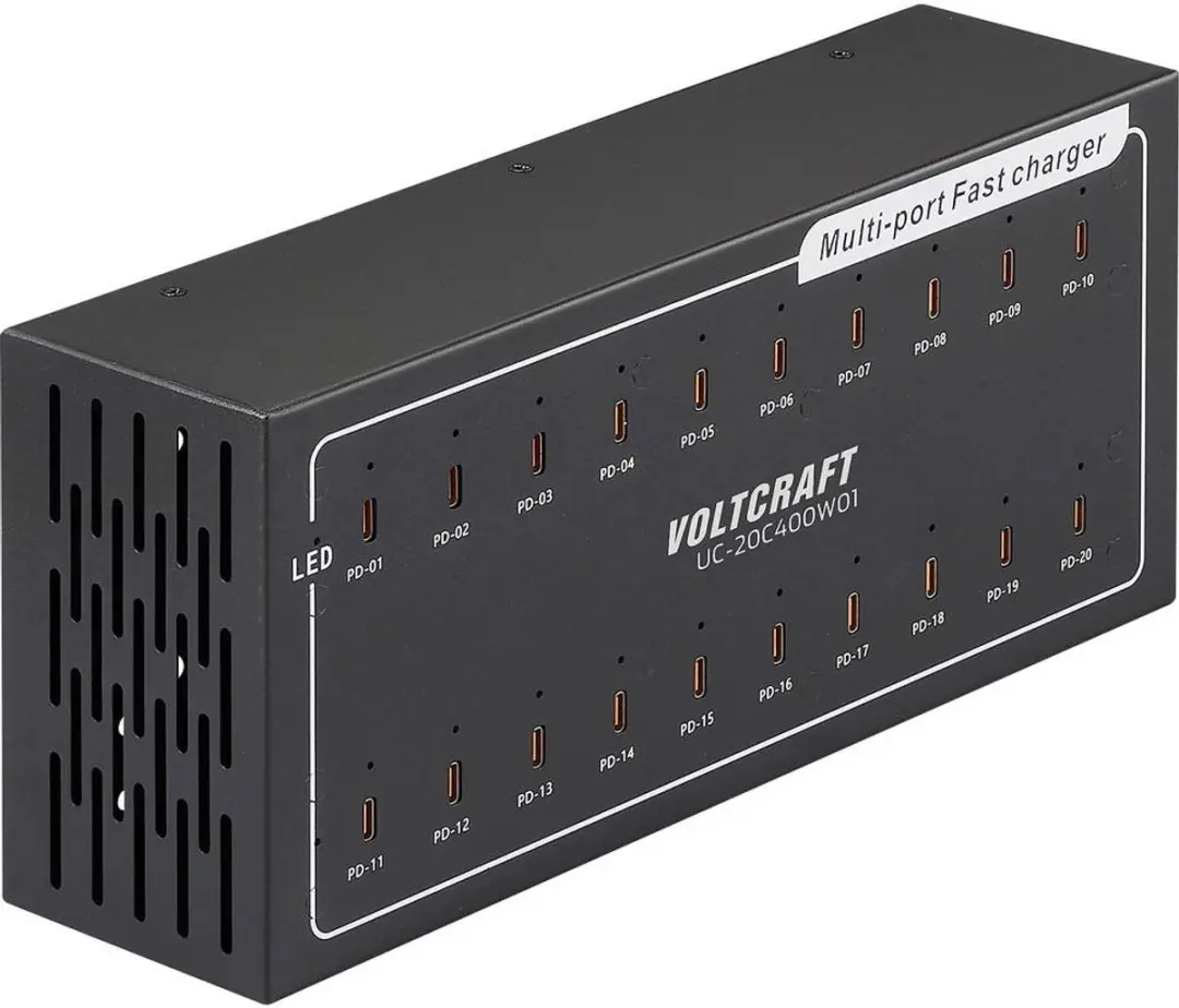 Voltcraft UC-20C400W01 USB-laadstation 400W