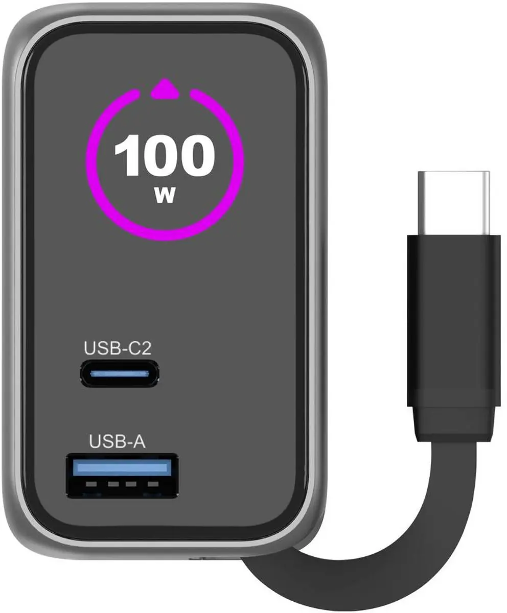 Voltcraft UC-100W01 USB-oplader 100W - Zwart - afbeelding 3 van 4