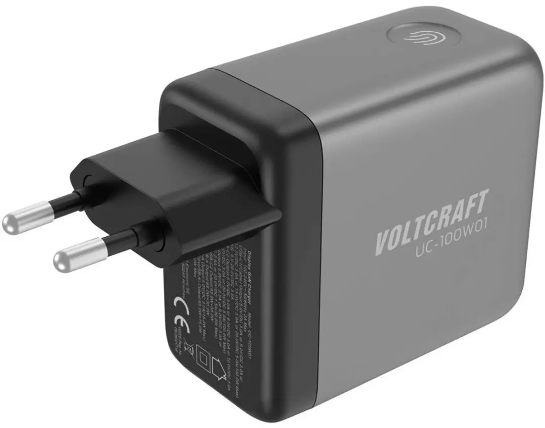 Voltcraft UC-100W01 USB-oplader 100W - Zwart - afbeelding 2 van 4