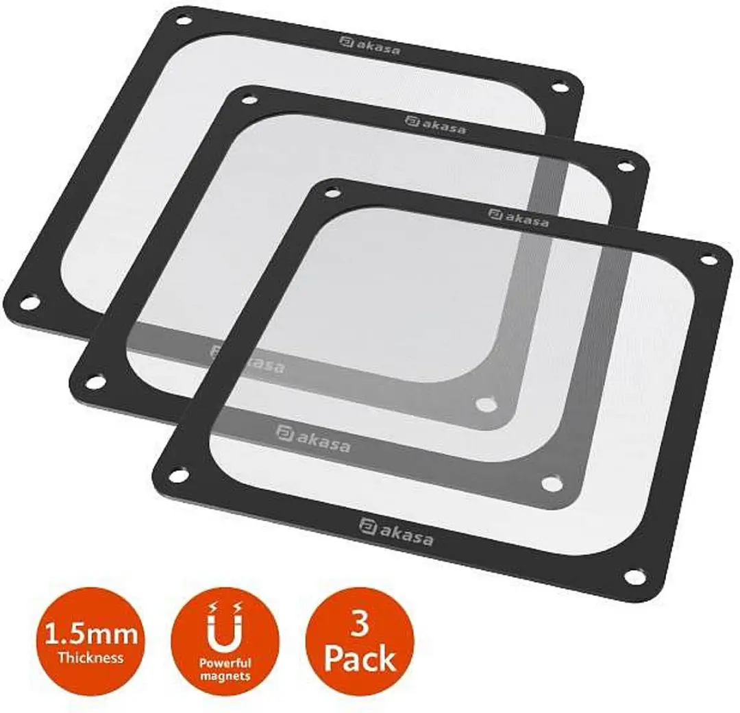 Akasa GRM12-M01-BKT3 PC-ventilatorfilter 120x120mm