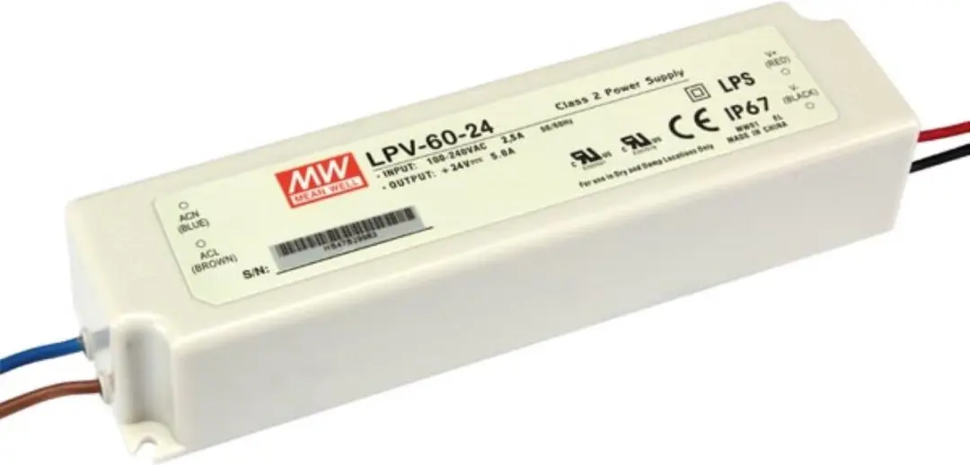 Mean Well LPV-60-24 schakelende voeding 60W 24V