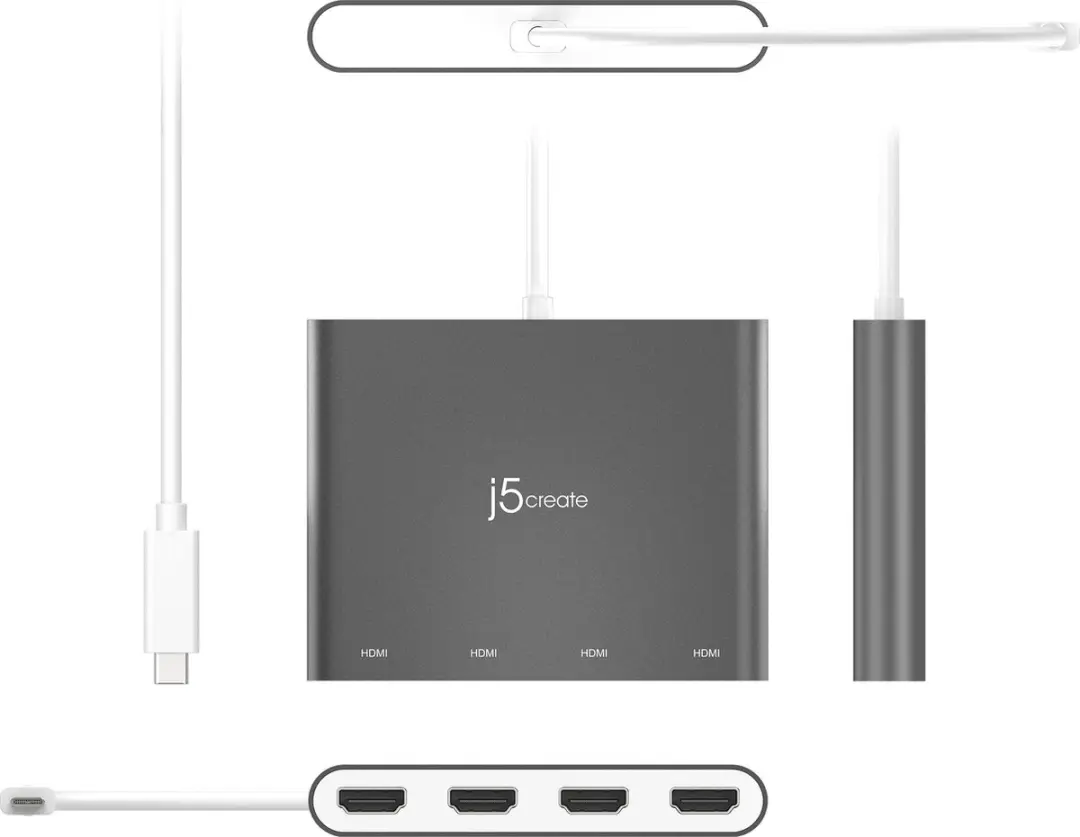 j5create JCA366-N USB-C naar HDMI Videoadapter - Zilver - afbeelding 3 van 6