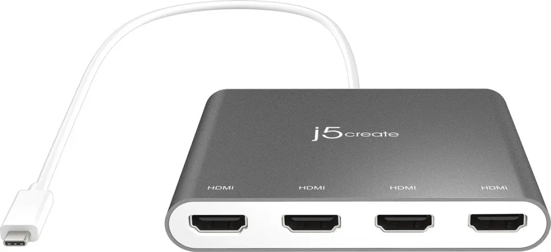 j5create JCA366-N USB-C naar HDMI Videoadapter - Zilver - afbeelding 4 van 6