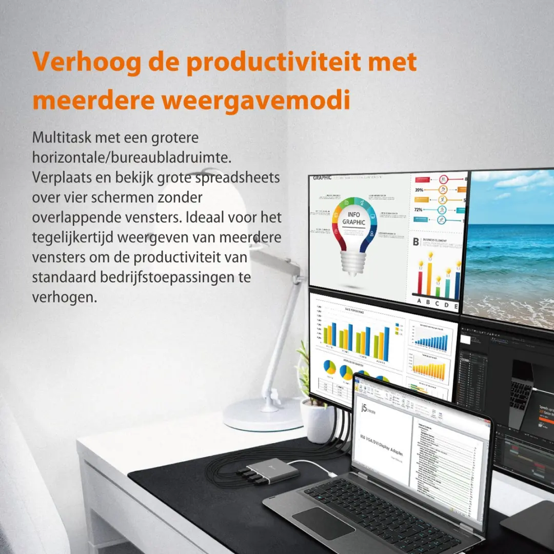 j5create JCA366-N USB-C naar HDMI Videoadapter - Zilver - afbeelding 6 van 6