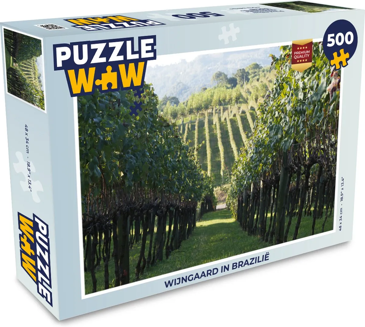 PuzzleWow Wijngaard in Brazilië Legpuzzel 500 Stuks