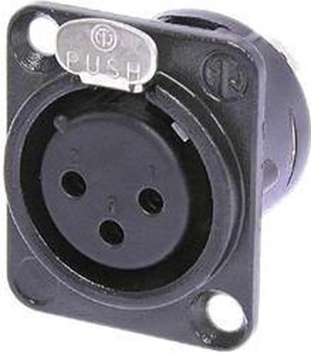 Neutrik NC3FD-LX-B XLR Chassisdeel