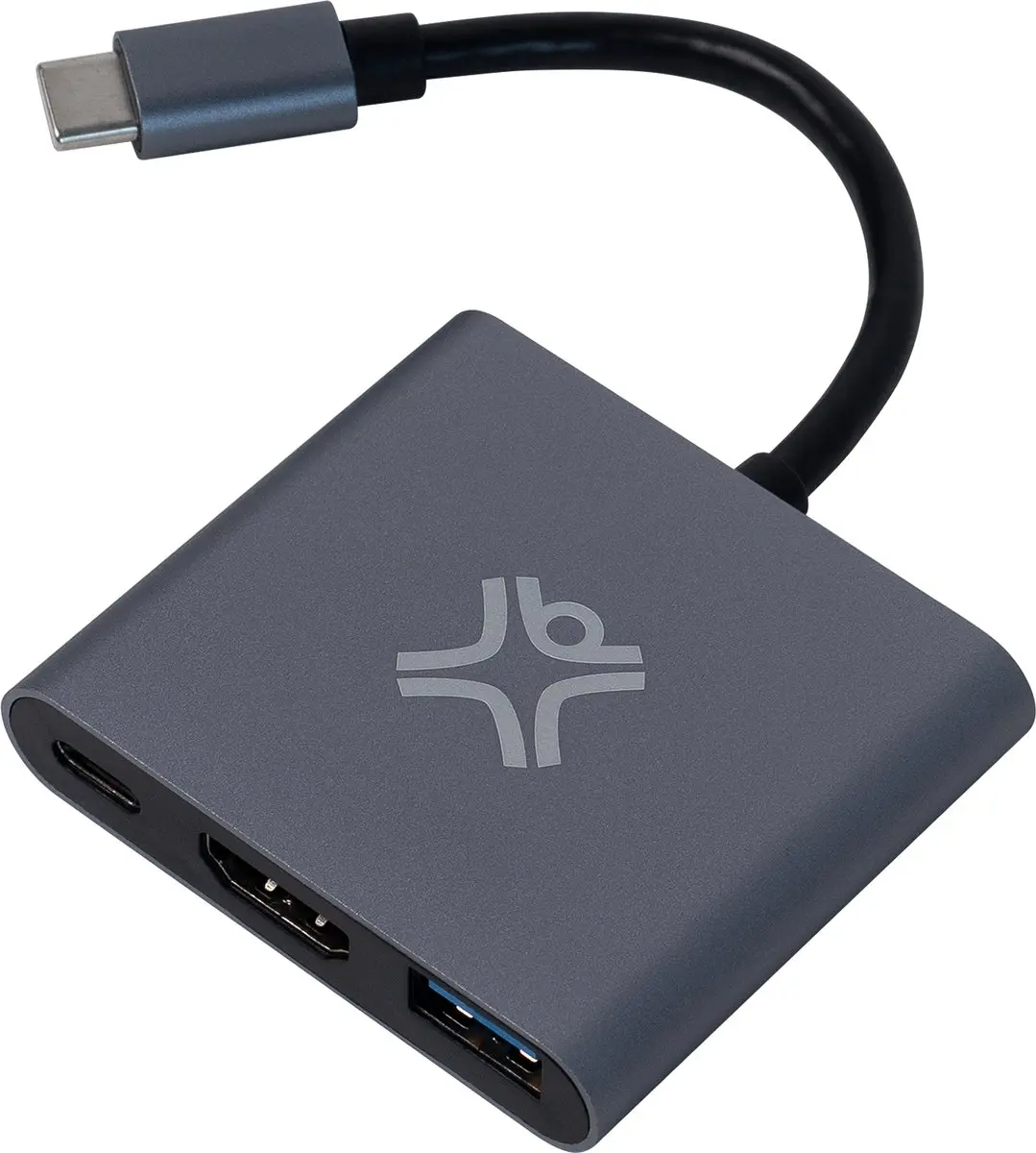 XtremeMac USB-C Hub XWH-HUB3-13 - 3 Poorten - Grijs - afbeelding 2 van 6