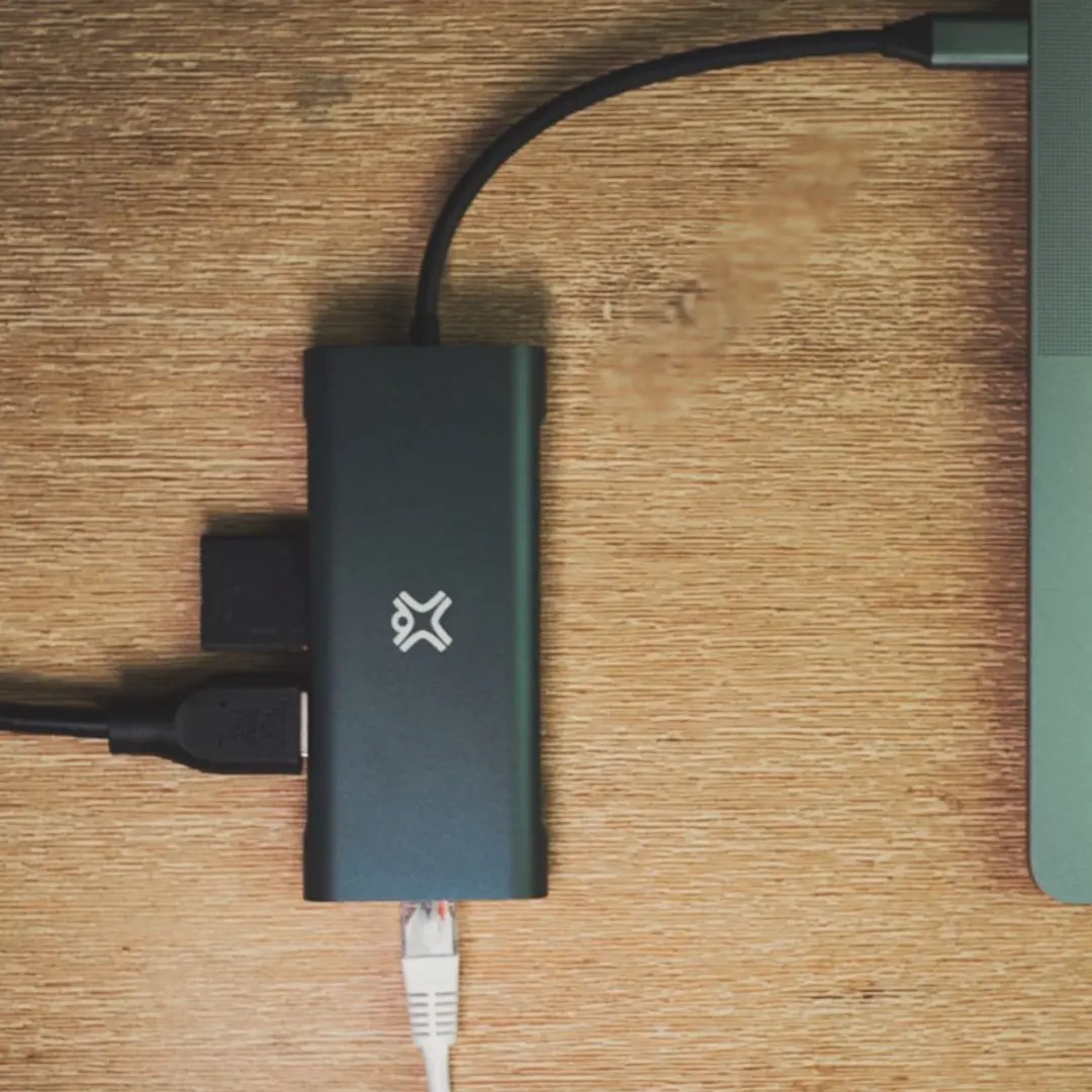 XtremeMac XWH-HUB8-13 USB-C Hub - Grijs - afbeelding 3 van 6