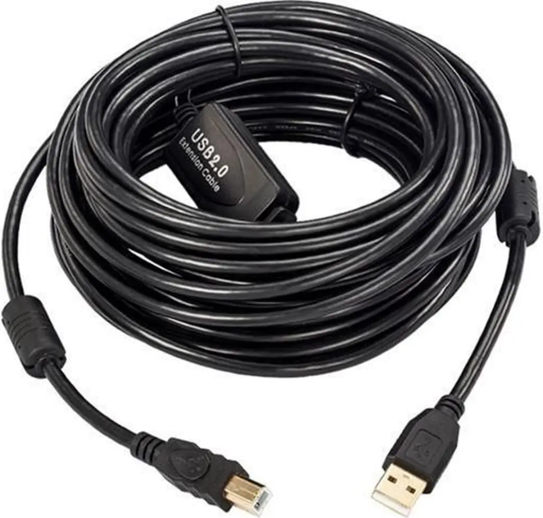 Microconnect USBAB15B-ACTIVE Actieve USB 2.0 A-B kabel