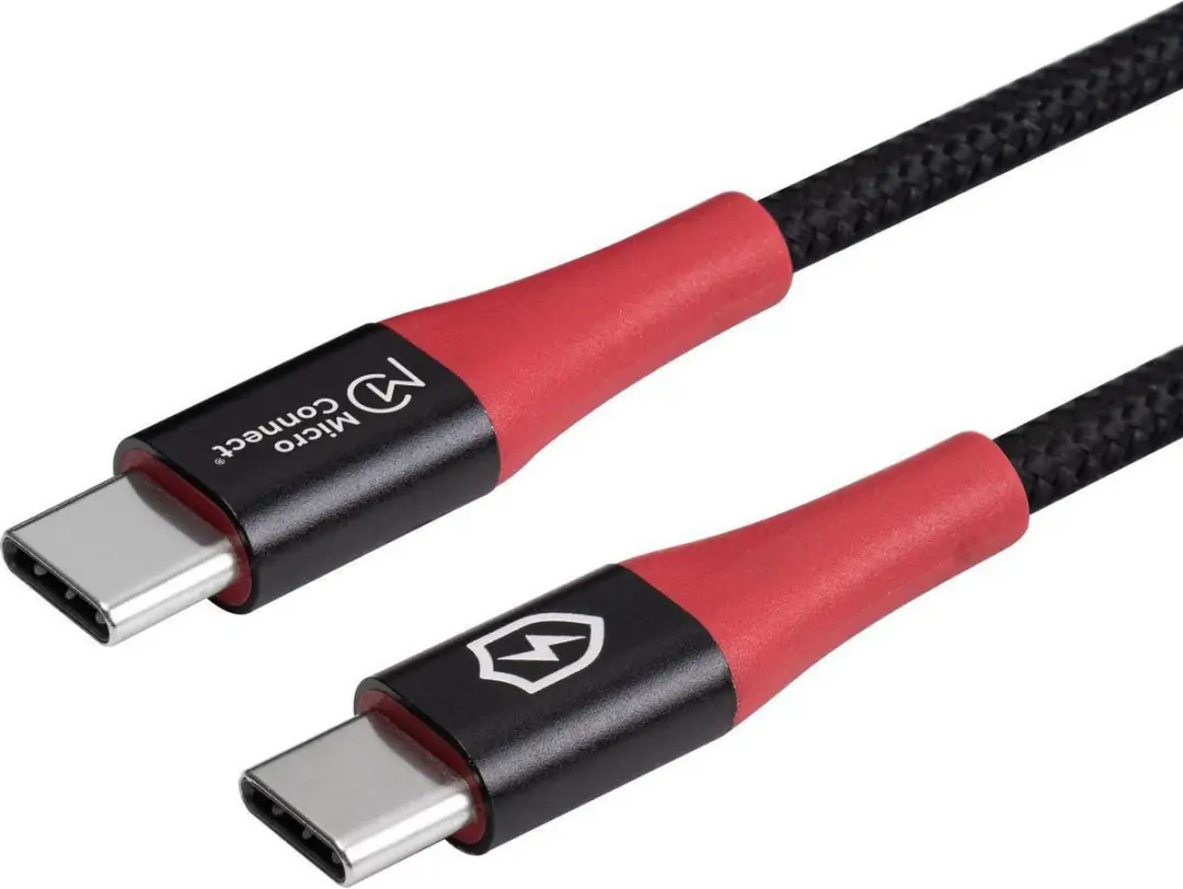 MicroConnect Safe Charge USB-C naar USB-C Data Blocker Kabel MC-CUSBC-SC - 1,5m - Zwart - afbeelding 2 van 3