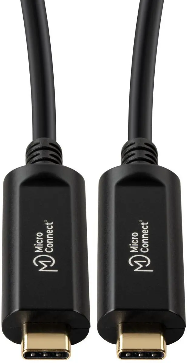 Microconnect USB3.1CC20OP USB-C kabel 20m - Zwart - afbeelding 3 van 6