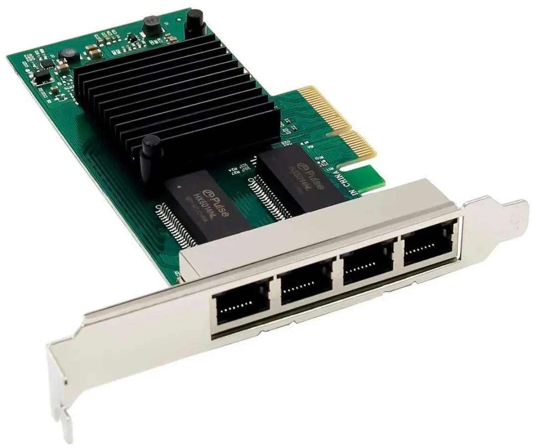 MicroConnect MC-PCIEX4-I350-T4-1GBE Netwerkkaart - Zwart - afbeelding 6 van 6